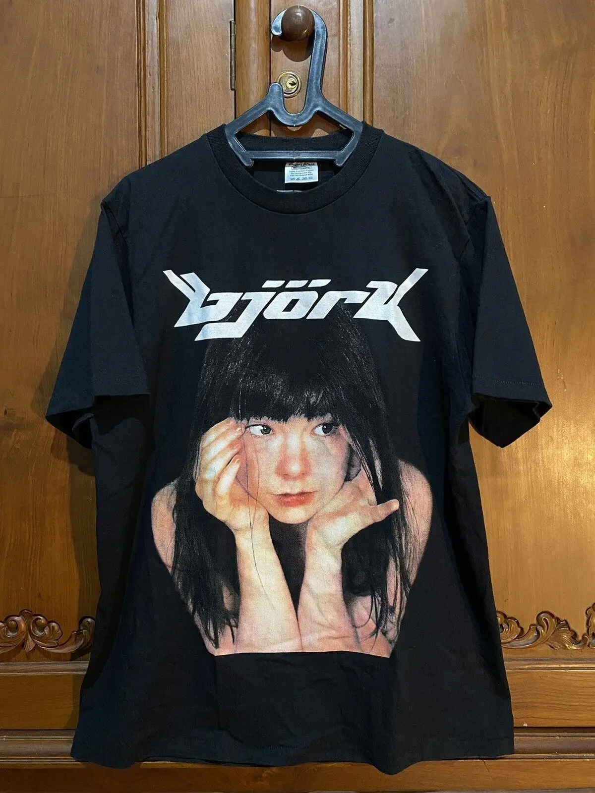 Bjork 90s Tour Shirt, Bjork 100% Cotton Black Unisex T-shirt S-5XL VN3571