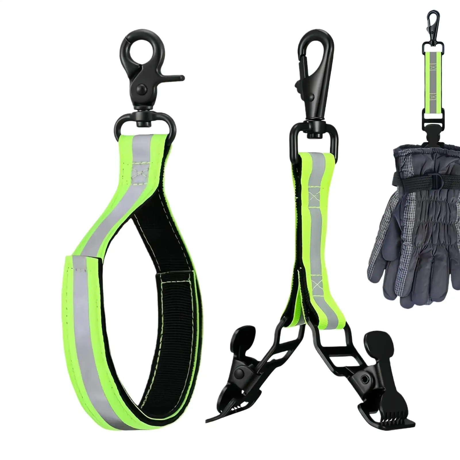 

Gloves Keeper Firefighter Glove Strap Convenient Green Labor Work Clamp Mitten Clips Multifunction Portable Gloves Clamps