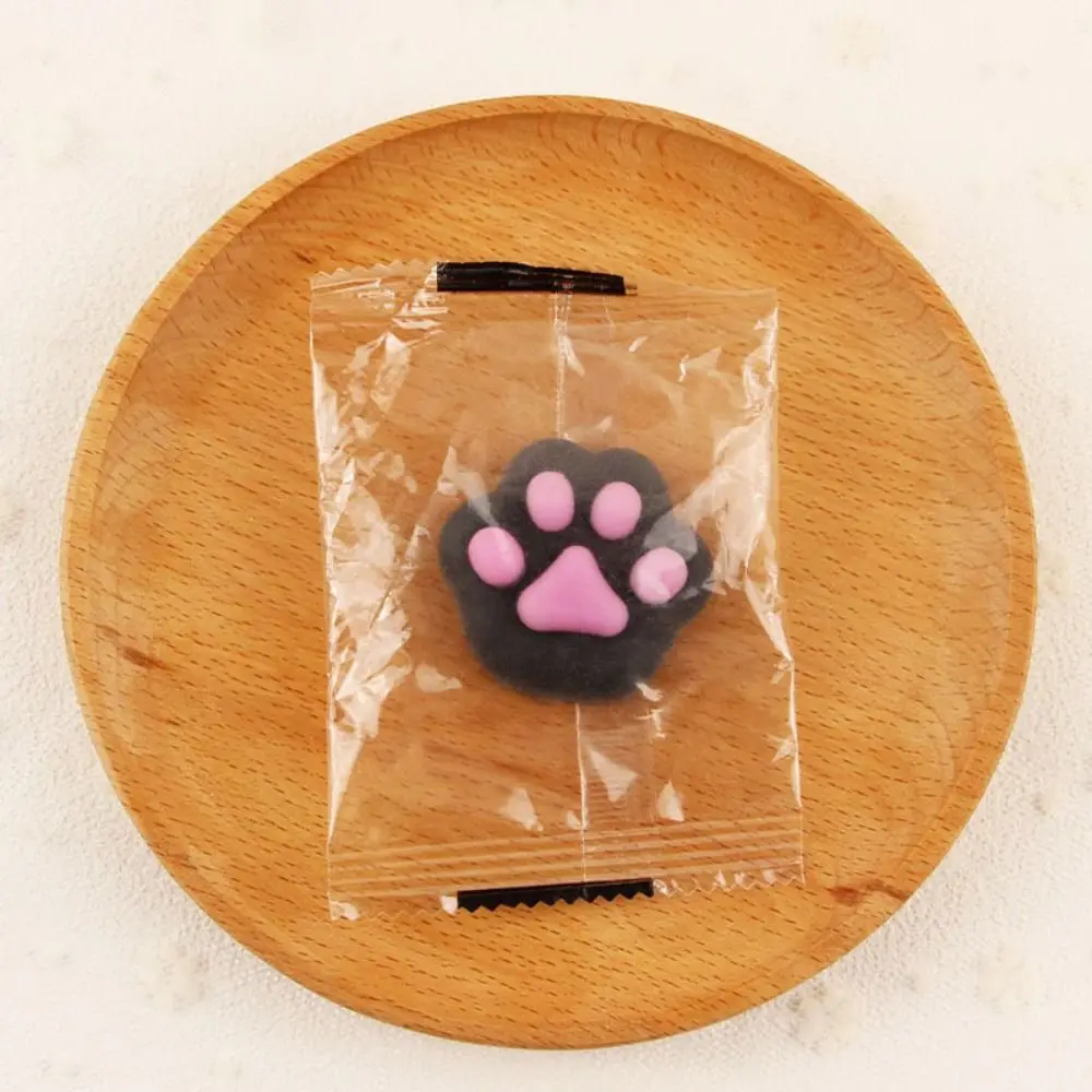 Sensory Toy Mini Cat Paw Squeeze Toy Interesting TPR Fidget Toy Cartoon Fidget Toy Silicone 3D Pinch Decompression Toy Children