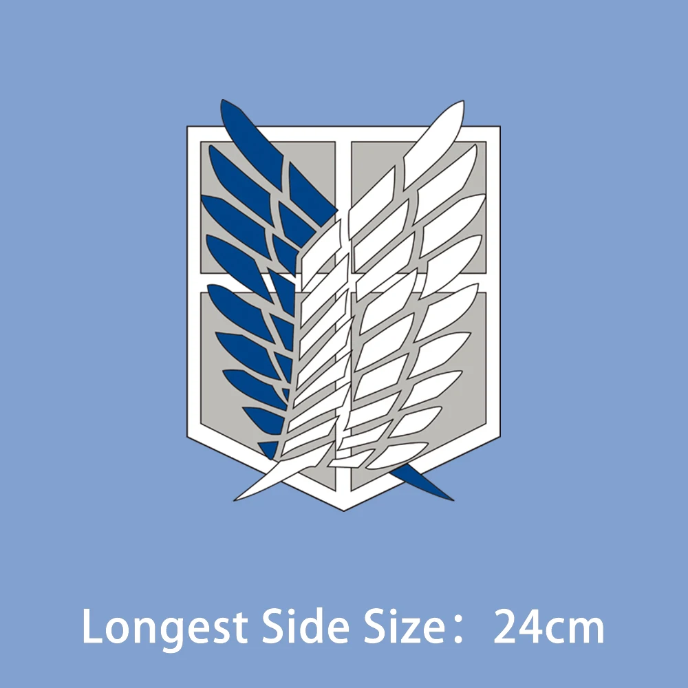 Attack On Titan Wings Thermal Transfer Sticker High Definition Diydecals Iron-On Patches For T-Shirts Washable Applique Decor