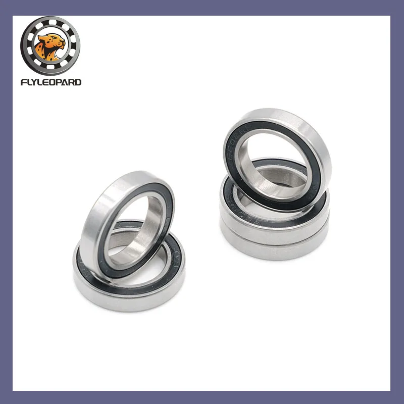 

5PCS 6802RS 15x24x5mm Bearing Rubber Sealed Deep Groove Ball Bearing Double Shielded for Motor Electric Tool Bicycle Industrial