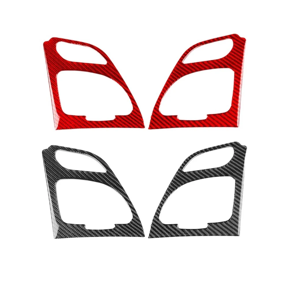 Carbon Fiber Both Side Air Vent Panel Trim For Renault For Megane 3 For RS 2009-2017 For LHD Interior Decor Cover