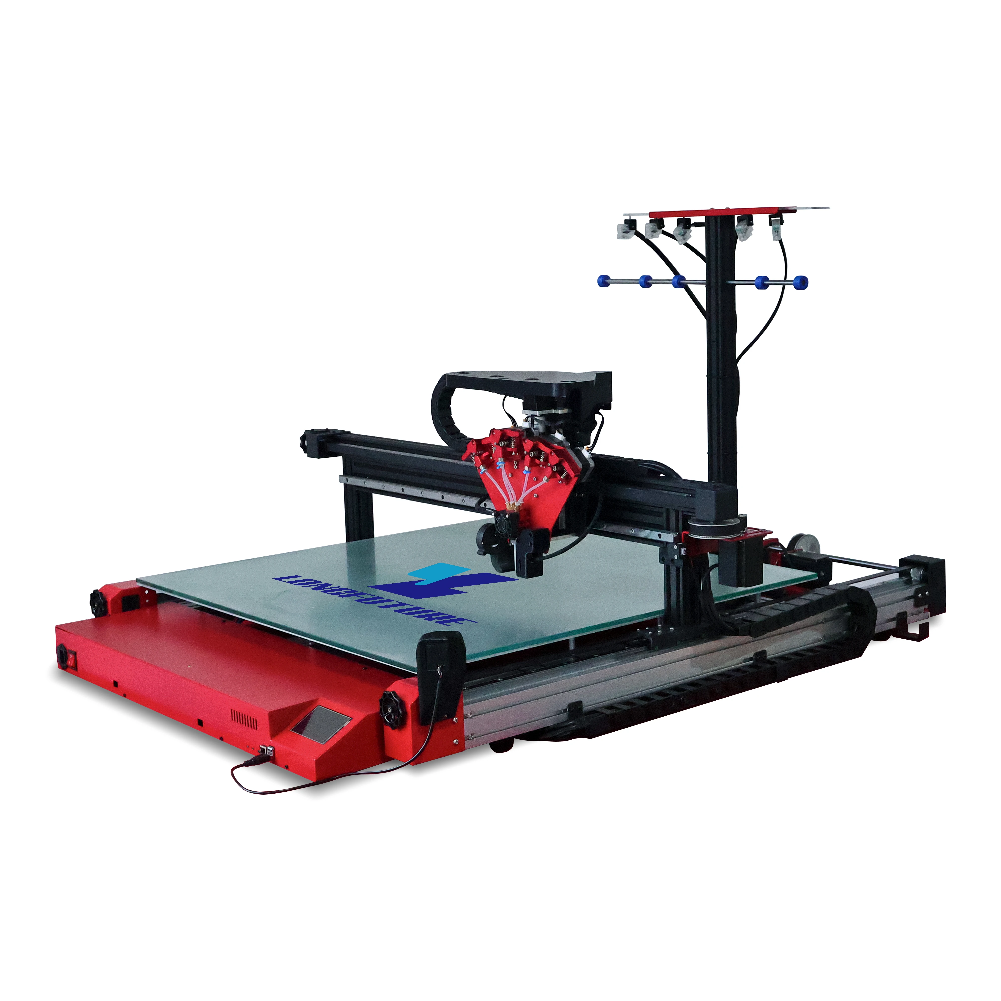 Large Scale 800mm*800mm Industrial Machine 3D Channel Letter Printer 5 Color Auto-change 3D Printer For Signage & Letter