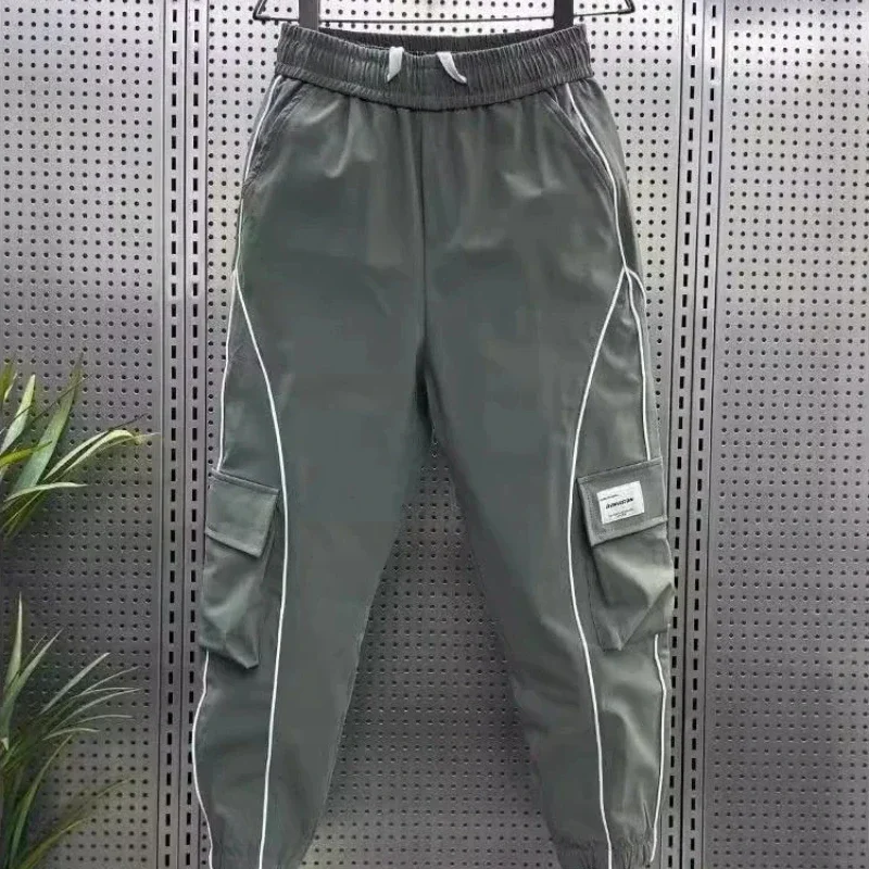 Pantalon cargo Harem pour hommes, style coréen, mode longue, rue Harajuku, designer, haute qualité, vêtements techniques les moins chers, fjMan, nouveau