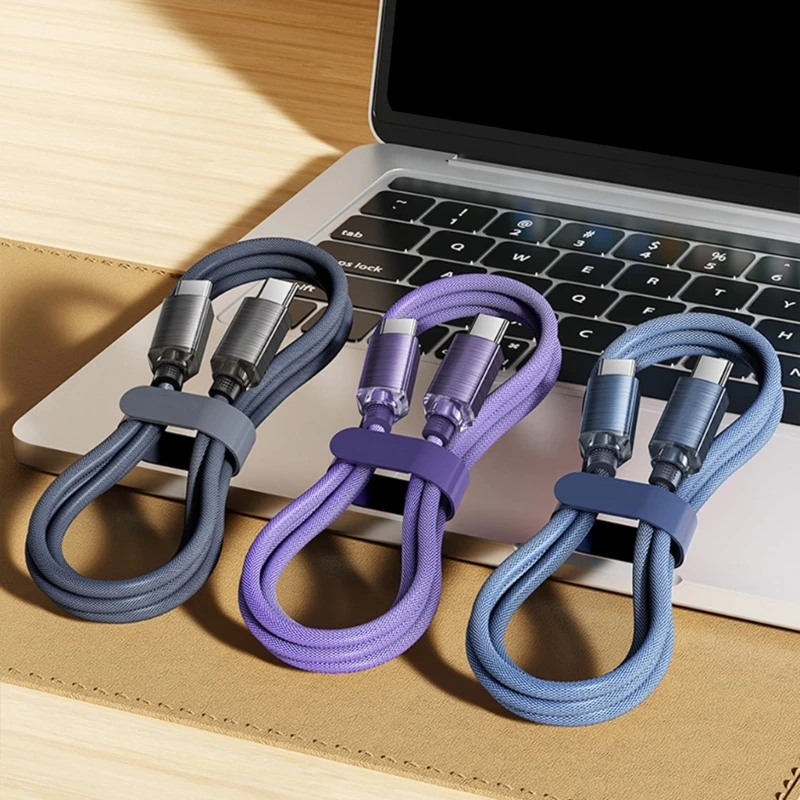 Кабель для зарядки и передачи данных USB C к USB C поддерживает зарядку 100 Вт, передачу данных 480 Мбит/с для телефонов, планшетов и многого другого