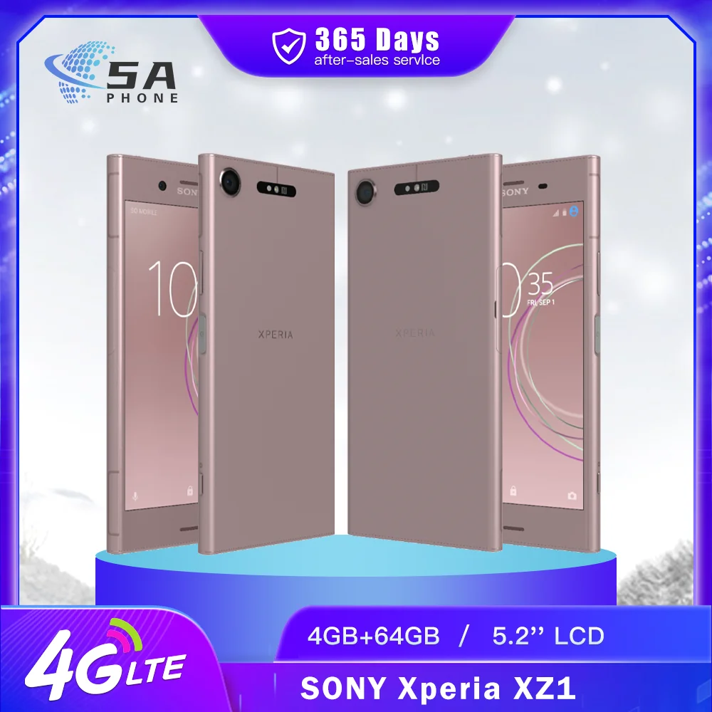 Original SONY Xperia XZ1 G8341 G8342 4G Mobile Phone 4GB+64GB 5.2