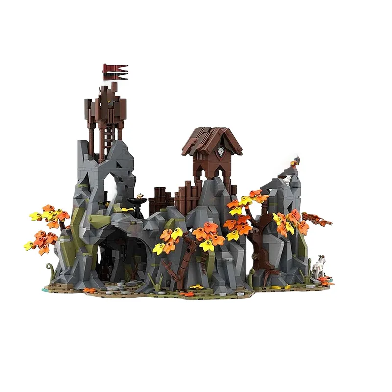 

MOC building toy street scene model with 1319 pieces - creative display items, ideal for holiday gifts, suitable for all archite