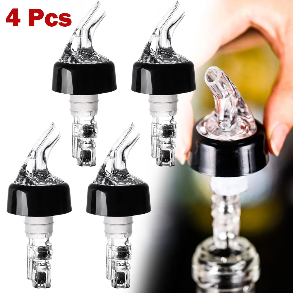 Accessories Liquor Pourers Shot Bottle Wine Pourer 30ml 4 Pcs Ball-bearing Barware Diameter 18-20 Mm Brand New