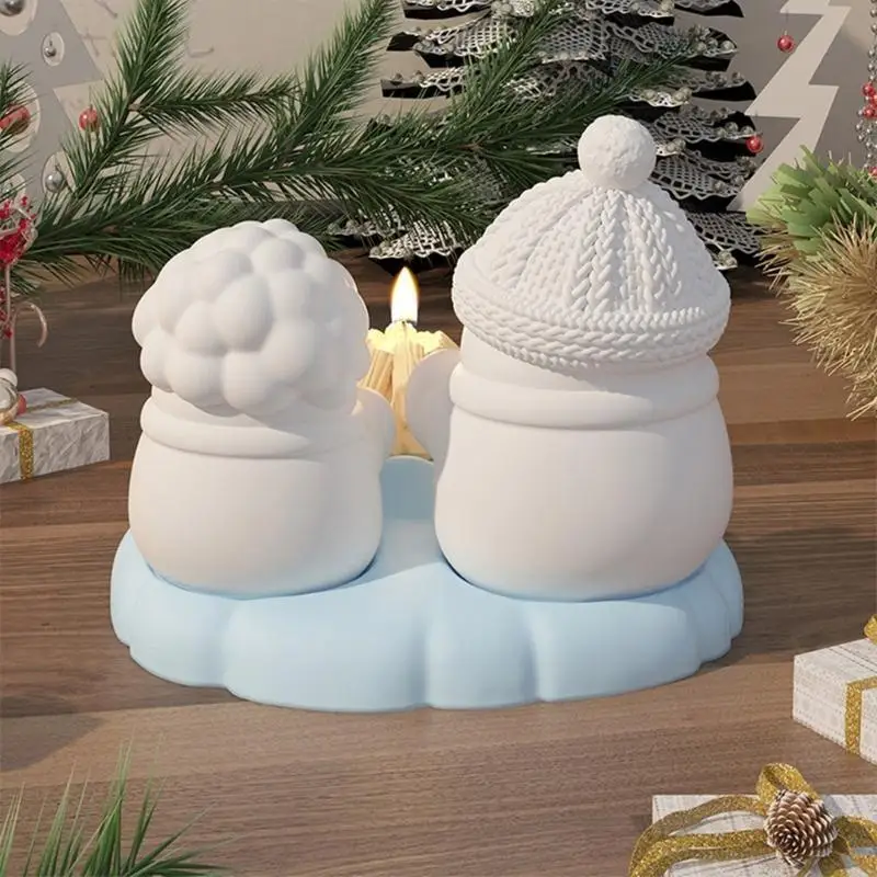 

Resin Casting Mold Snowman Figurines Moulds Versatile Mold Wax Mold for Crafting Figurines