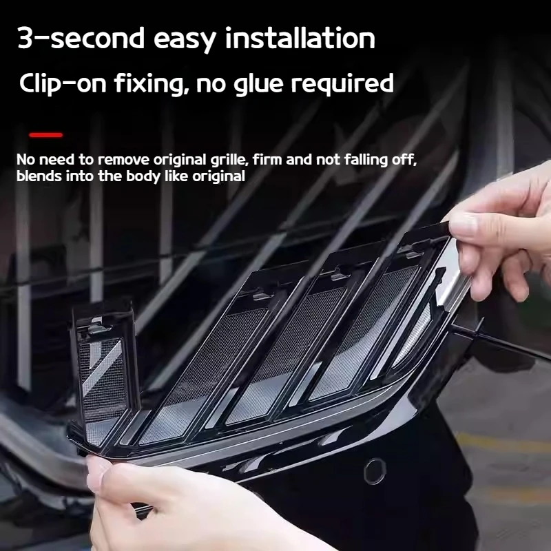 For BMW X3G45 2025 Car Detachable grille insect-proof net front face radiator protection cover exterior modification accessories