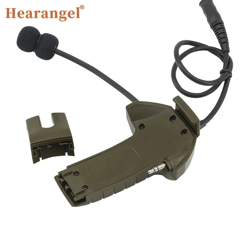 Tactical Headset Adapter External Microphone Kit for WalkerRazor Hearing Protection Electronic Shooting Earmuffs with U94 Ptt
