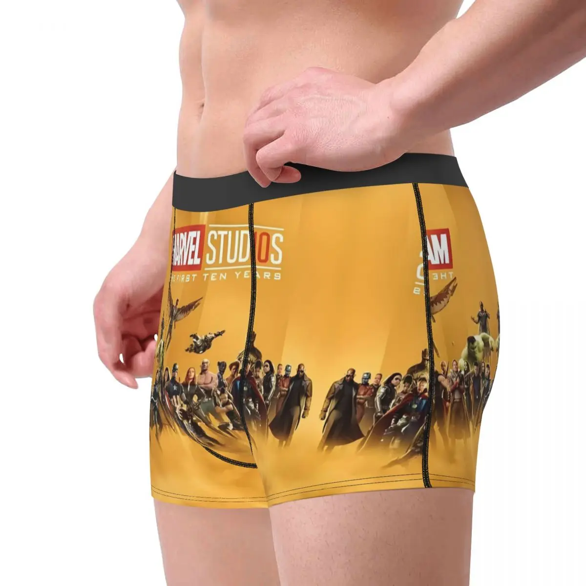 Marvel Animatie Iron Man Iron Man Onderbroek Katoenen Slipje Mannelijk Ondergoed Comfortabele Short Boxer Slips