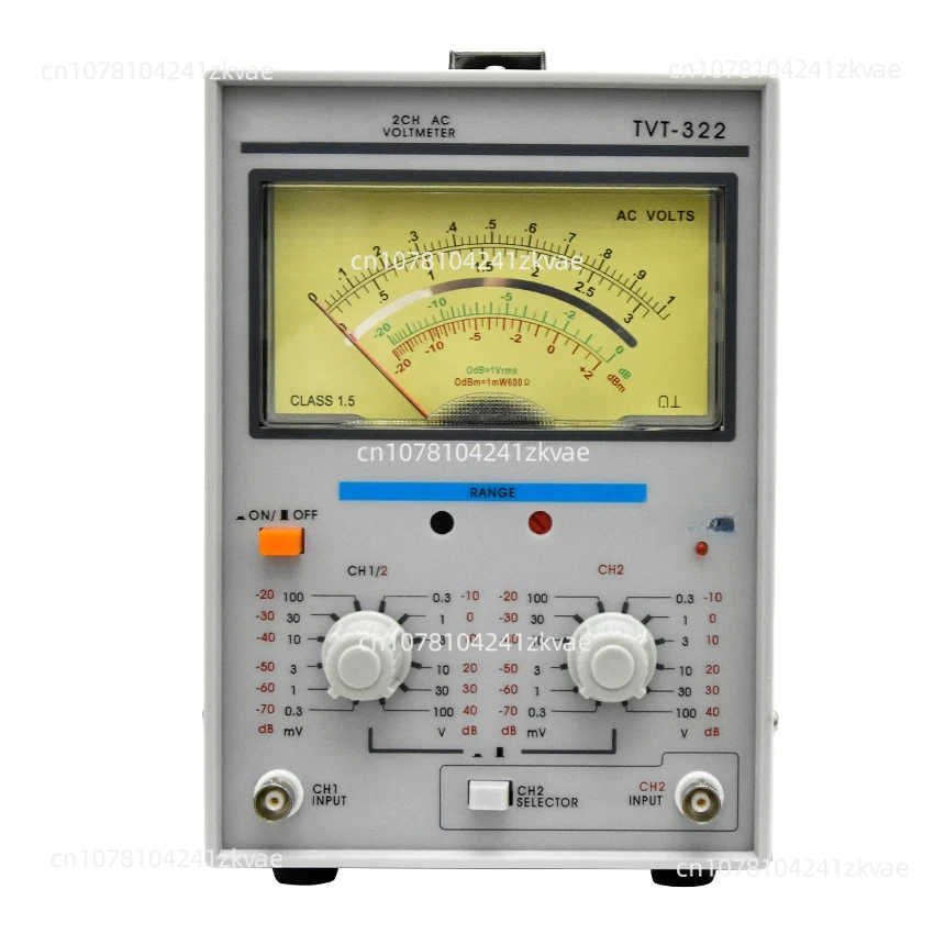 TVT-322 Dual Channel Milivoltmeter Double Needle Millivoltmeter New Design High Quality Pointer Voltage Measuring Instruments