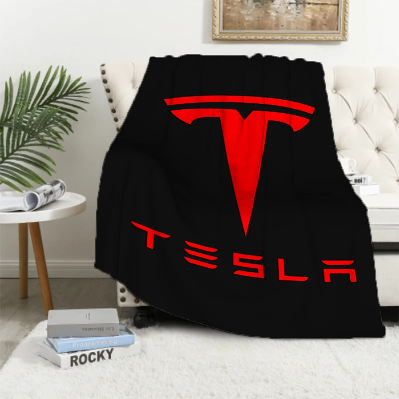 Tesla Blankets for Decorative Sofa Blankets for Bed Custom Blanket Summer Comforter Furry Throw & Throws Double Fluffy Soft Home