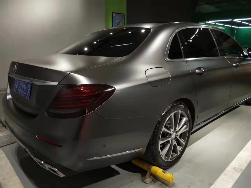 

Matte Metallic Space Grey Vinyl Wrap Film Vehicle Car Wrapping Foil DIY Adhesive Decal with Air Bubble Free