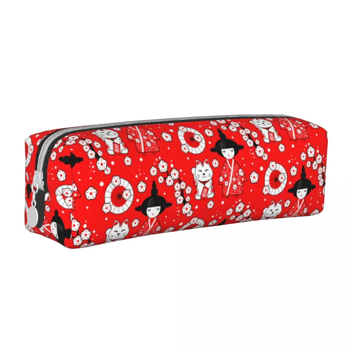 

Japanese Kokeshi Pencil Cases Creative Dolls Pen Bag Student Large Storage School Supplies Gifts Pencilcases