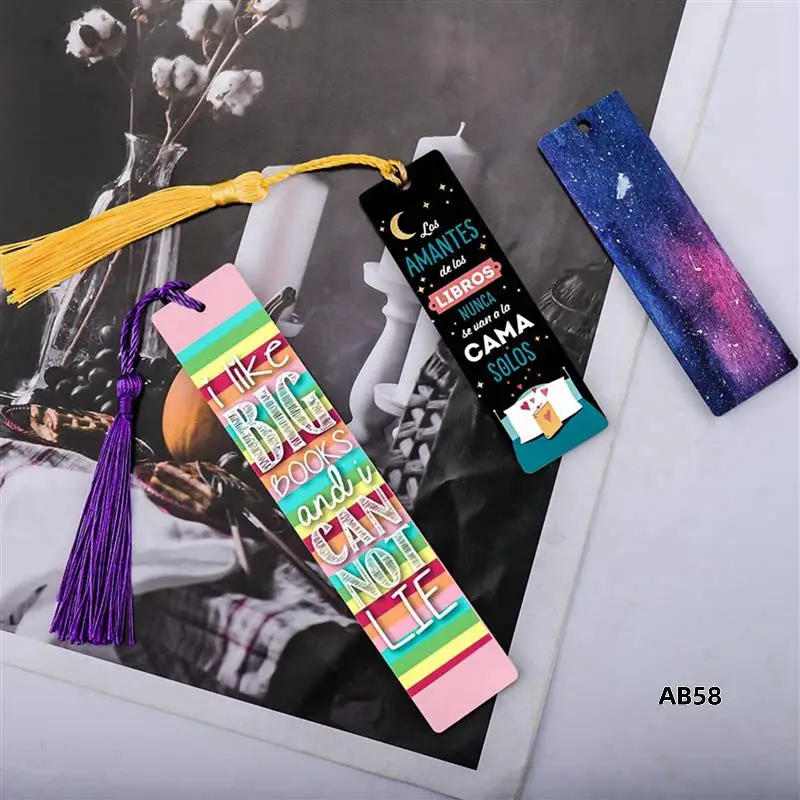 120Pcs Sublimation Blank Bookmarks,Sublimation Blank Products DIY Bookmark Craft Projects Sublimation Double Sublimation