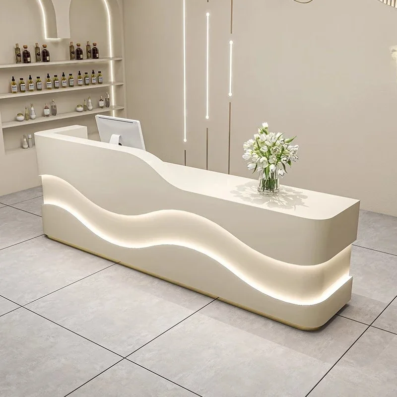 Simple modern paint checkout page Clothing store Dental medical beauty club training company front desk