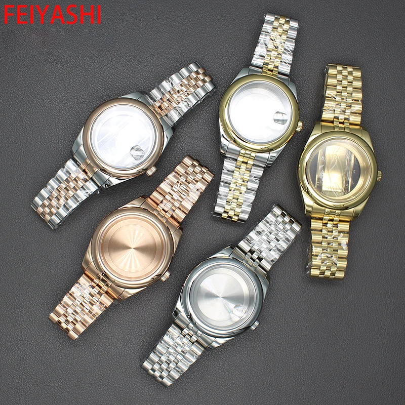 36mm 40mm Watch Case Sapphire Glass For Seiko Nh35/34/36/38 Miyota 8215 Movement 28.5mm Dial 20mm Strap Parts Oyster Perpetual