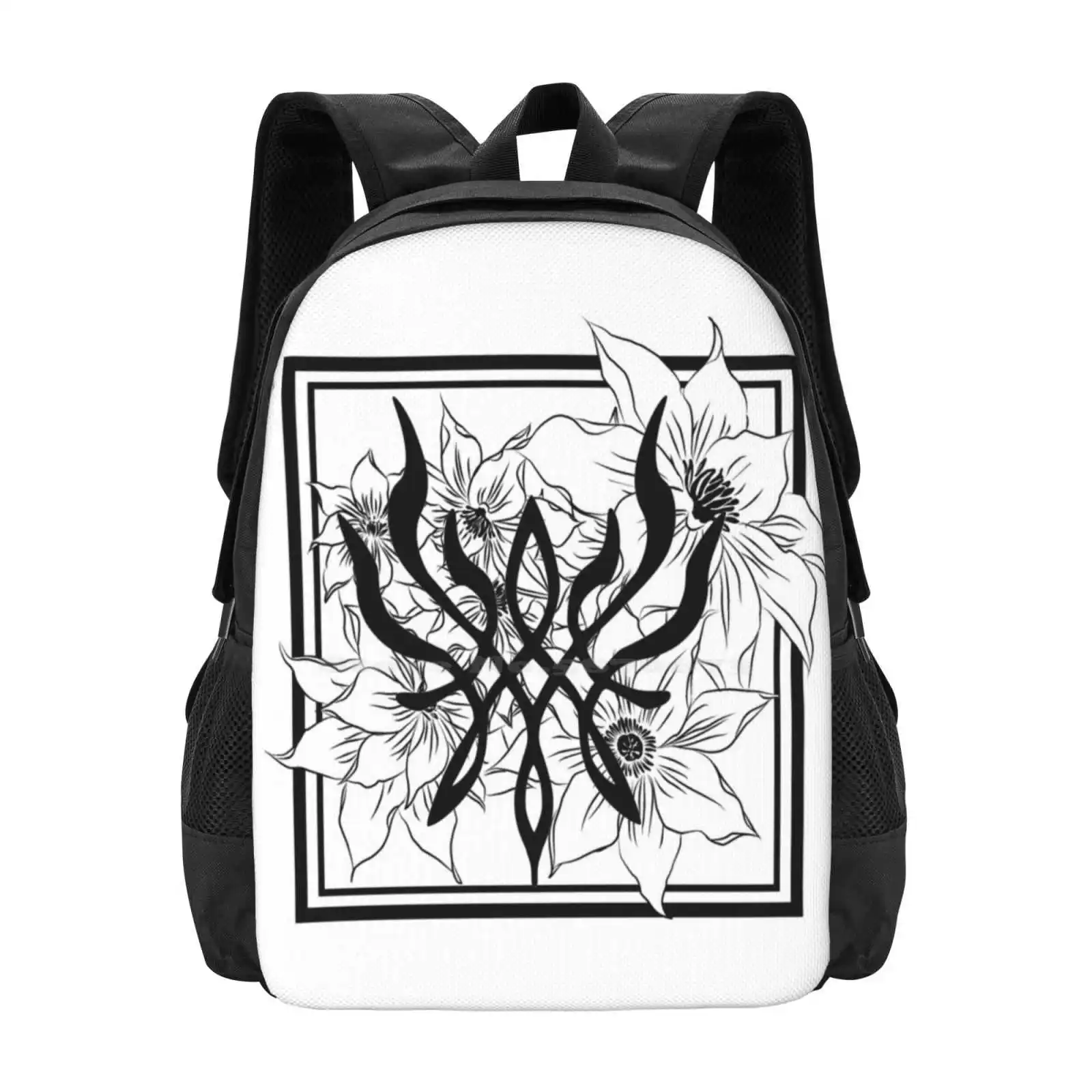 Crest Of Flames Byleth Hot Sale Schoolbag Backpack Fashion Bags Crest Of Flames Fire Emblem Three Houses Edelgard Blue Lions