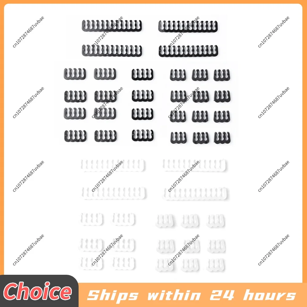 6/8/24Pin Wire Management Clip Organizer 24PCS/Lot Motherboard Cable Comb Desktop PC Cords Clips Power Supply Cord Clamp Dresser