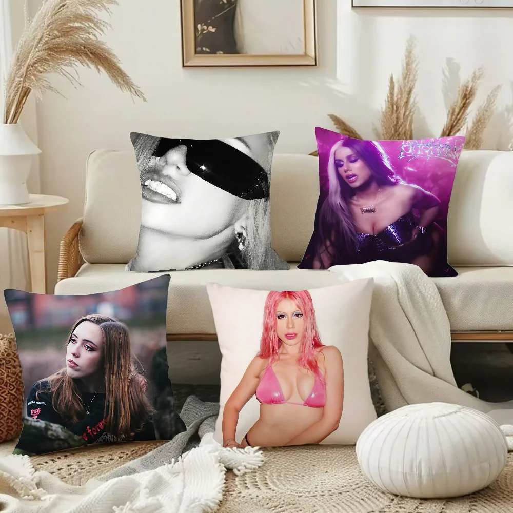 

Наволочка Singer Slayyyter, квадратная двусторонняя печать, короткая плюшевая подушка для дивана, прикроватная подушка для спальни