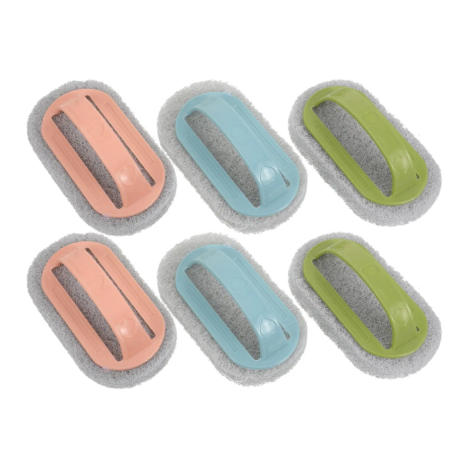 

6Pcs Screen Printing Scrub Pad Ink Remover Brush Cleaner Accessory Heavy Duty ABS Fiber Material for Efficient Printing Tools