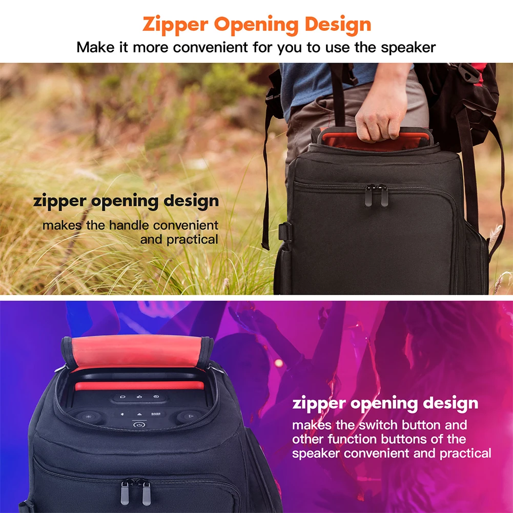 حافظة غطاء غبار لـ JBL Partybox 110/JBL Partybox Club 120 حافظة واقية مبطنة سعة كبيرة مكبر صوت يحمل حقيبة للتخزين