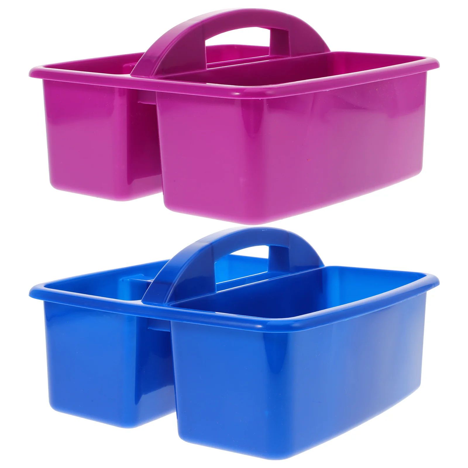 

2 Pcs Storage Box Bins Supplies Cases Water Cup Tool Pen Student Organizer Compartment Boxes Plastic Containers Child