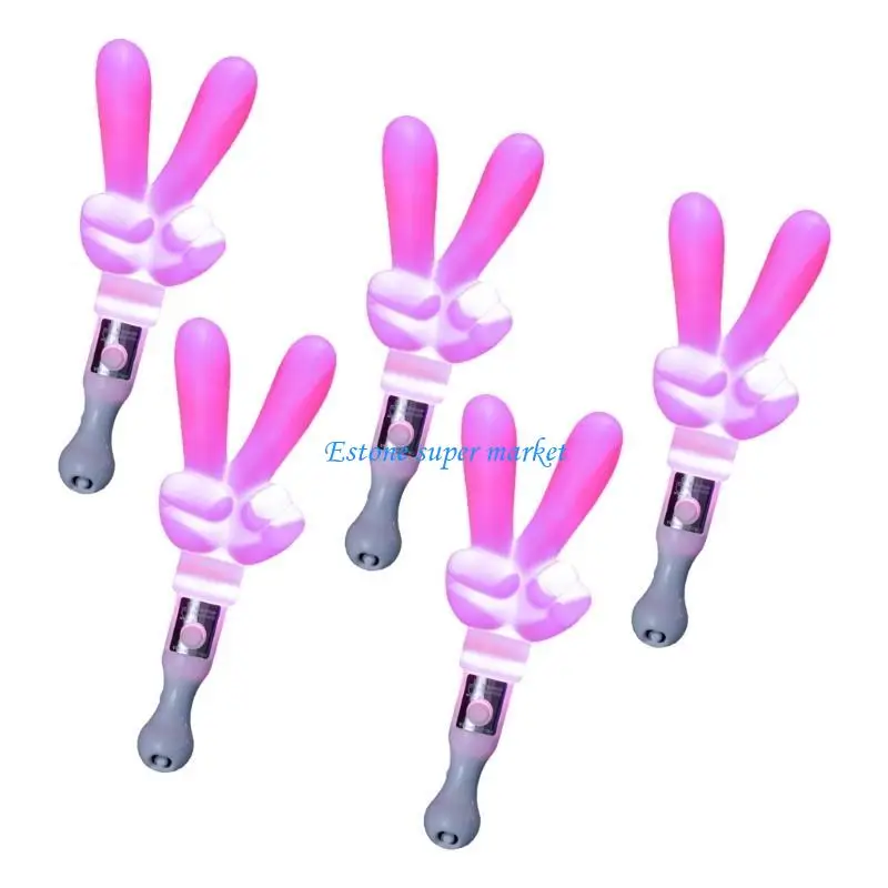 090B Finger Shaped Glow Sticks Gesture Light Up Sticks for Concert LED Light Sticks