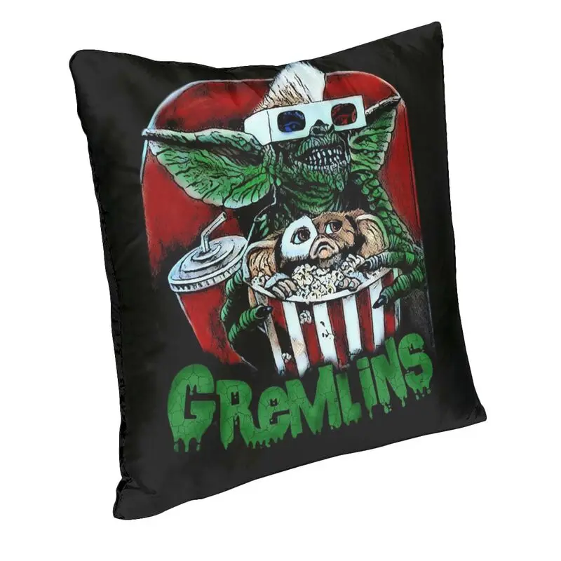 Horror Monster Gremlins Throw Pillow Cover Living Room Decoration 3D Printed Mogwai Gizmo Movie Cushion Covers Sofa Pillowcase