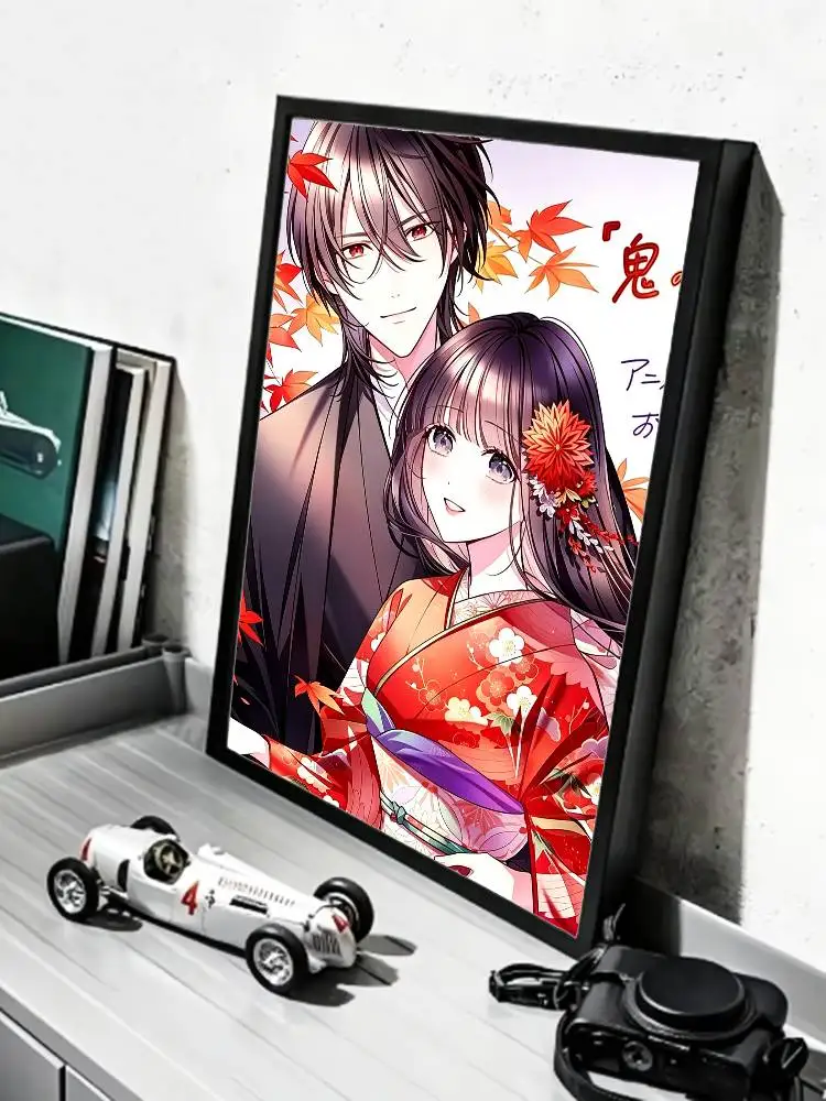 Japanese Fantasy Oni no H-Hanayome   Poster HD Self Adhesive Waterproof Wall Art Ideal for Home Office Dorm Gift