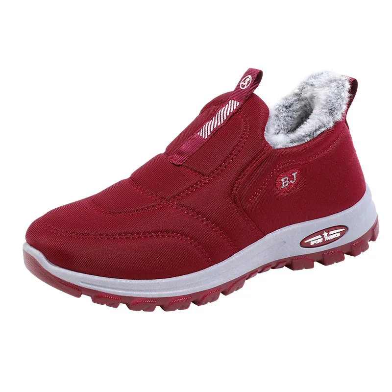 Stivali da neve invernali da donna Nuovi stivaletti slip on casual da donna Sneakers comode e calde Scarpe antiscivolo da esterno per donna