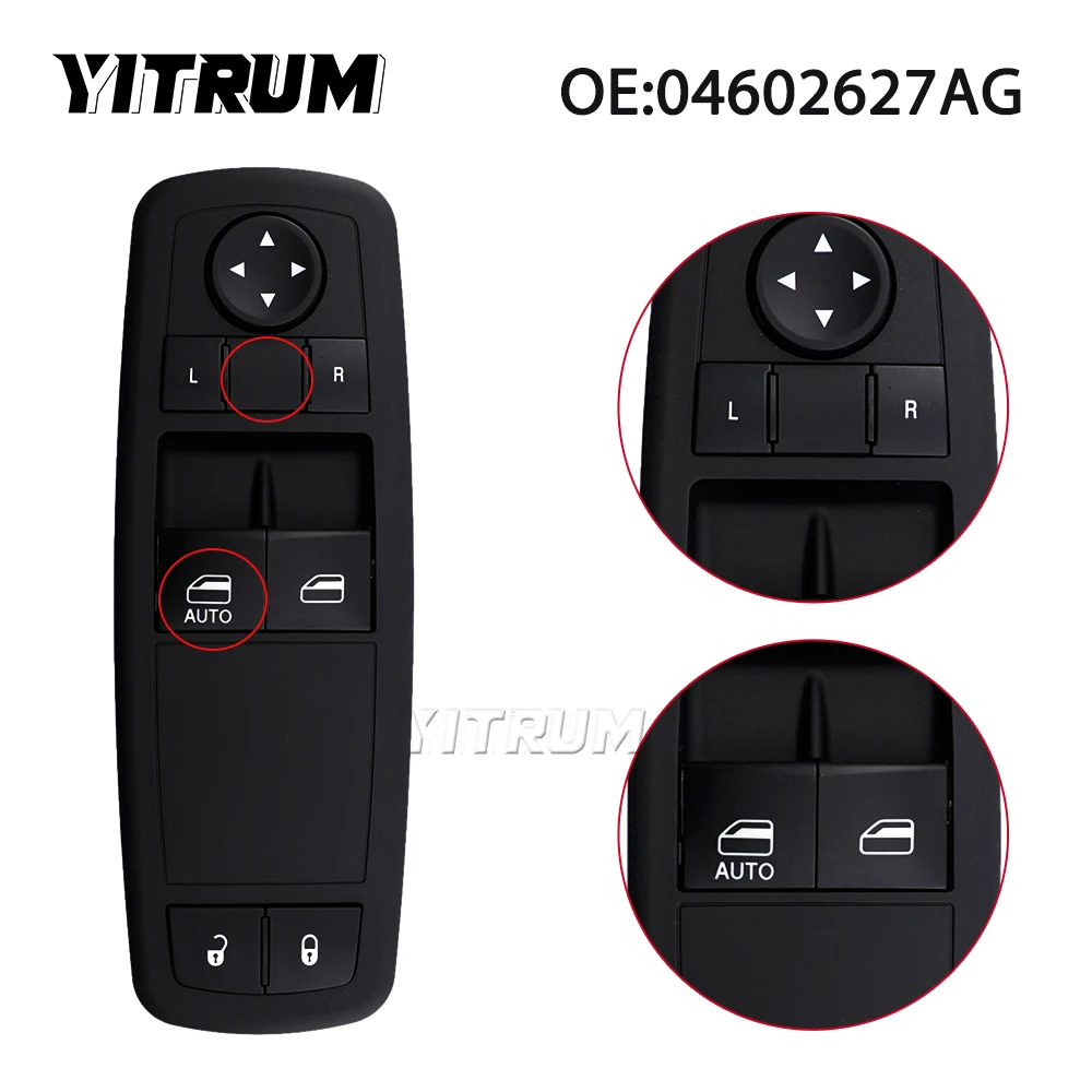 YITRUM 04602627AG Single Auto Left Driver Car Lifter Window Switch For Chrysler Town & Country Dodge Grand Caravan Caravan