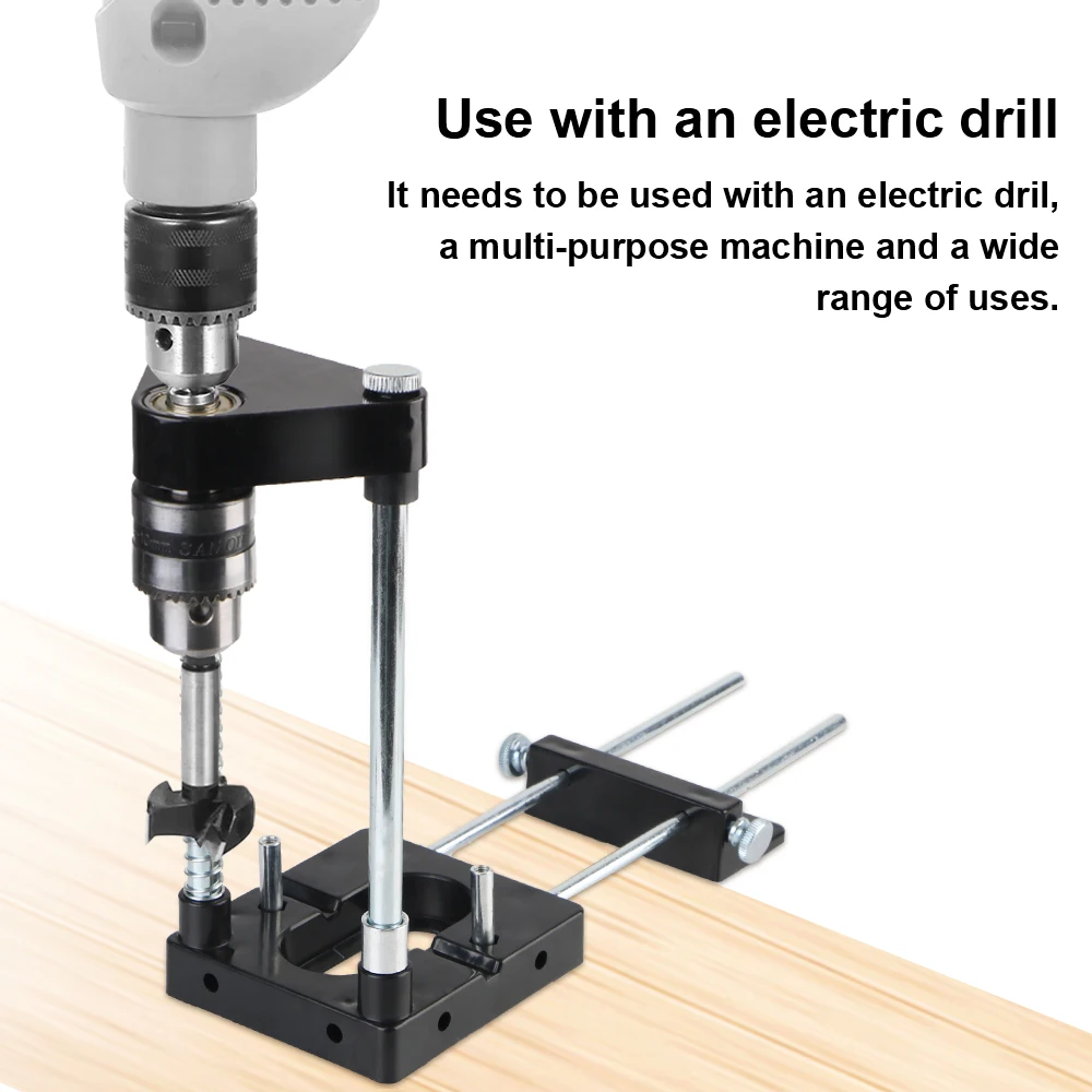 Locator Convenient Drill Bit Holder Guide Tool Drill Locator Portable Woodworking Punch Aluminum Alloy Perforator Drill Template