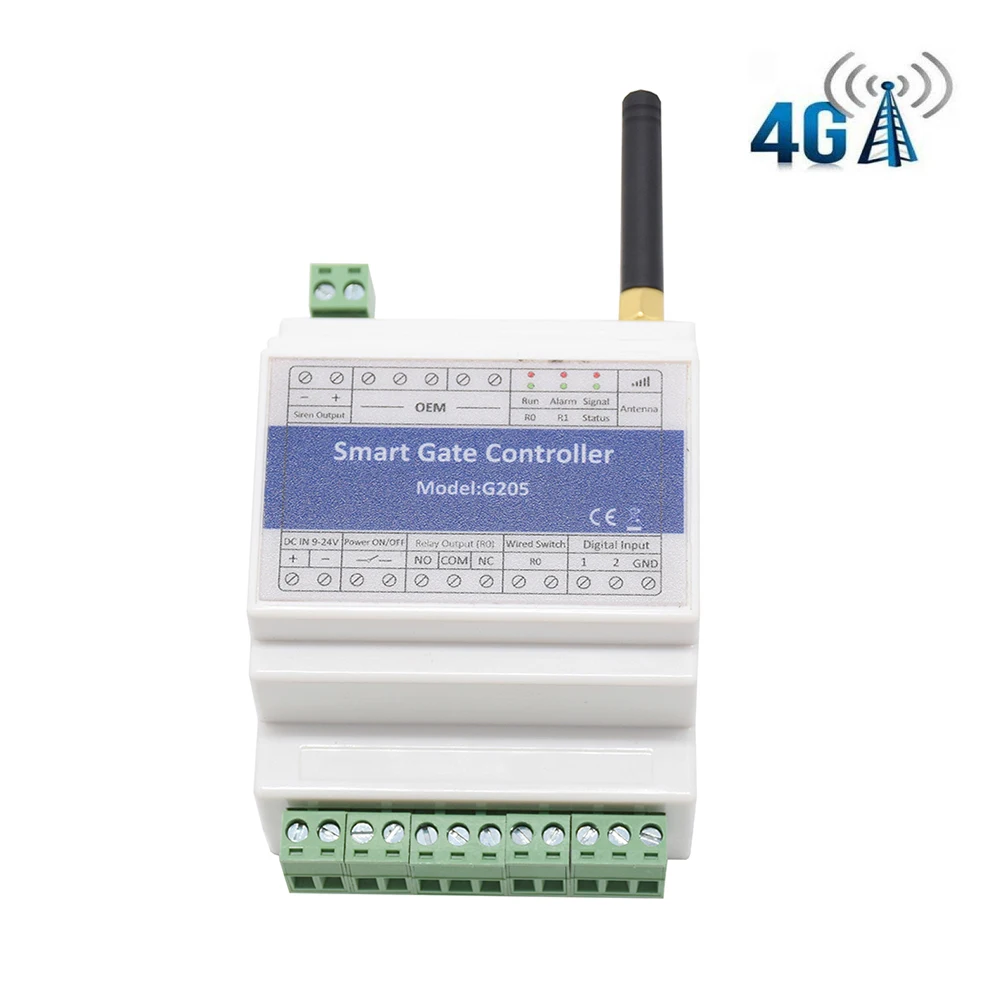 4G LTE GSM Remote Controller Relay Switch G205 For Gate Barrier Shutter Opener (Replace RTU5025)