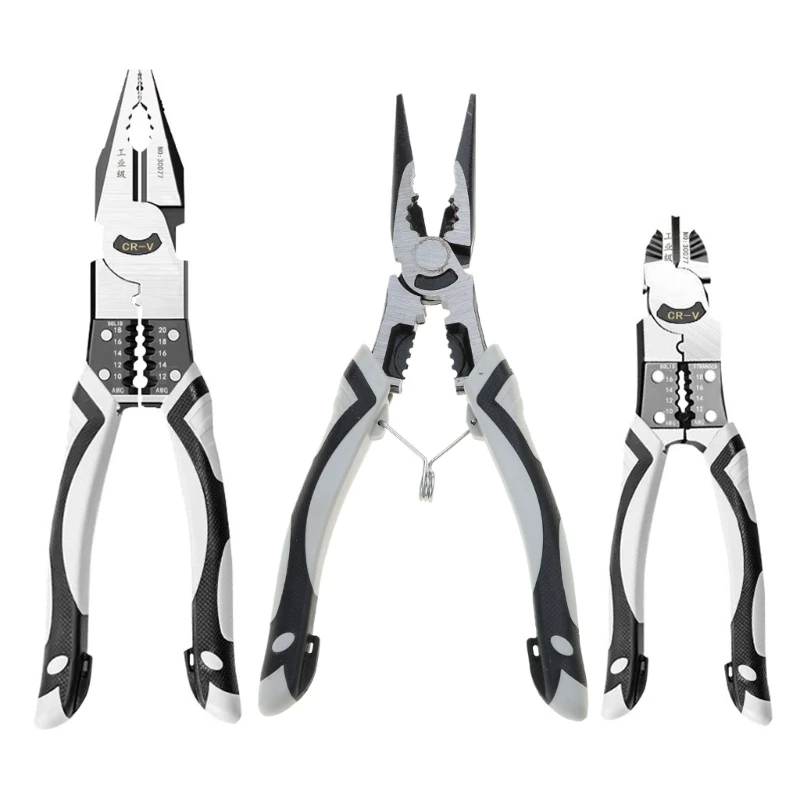 Professional Pliers Scissor Long Nose Wire Plier Anti-Rust Handle