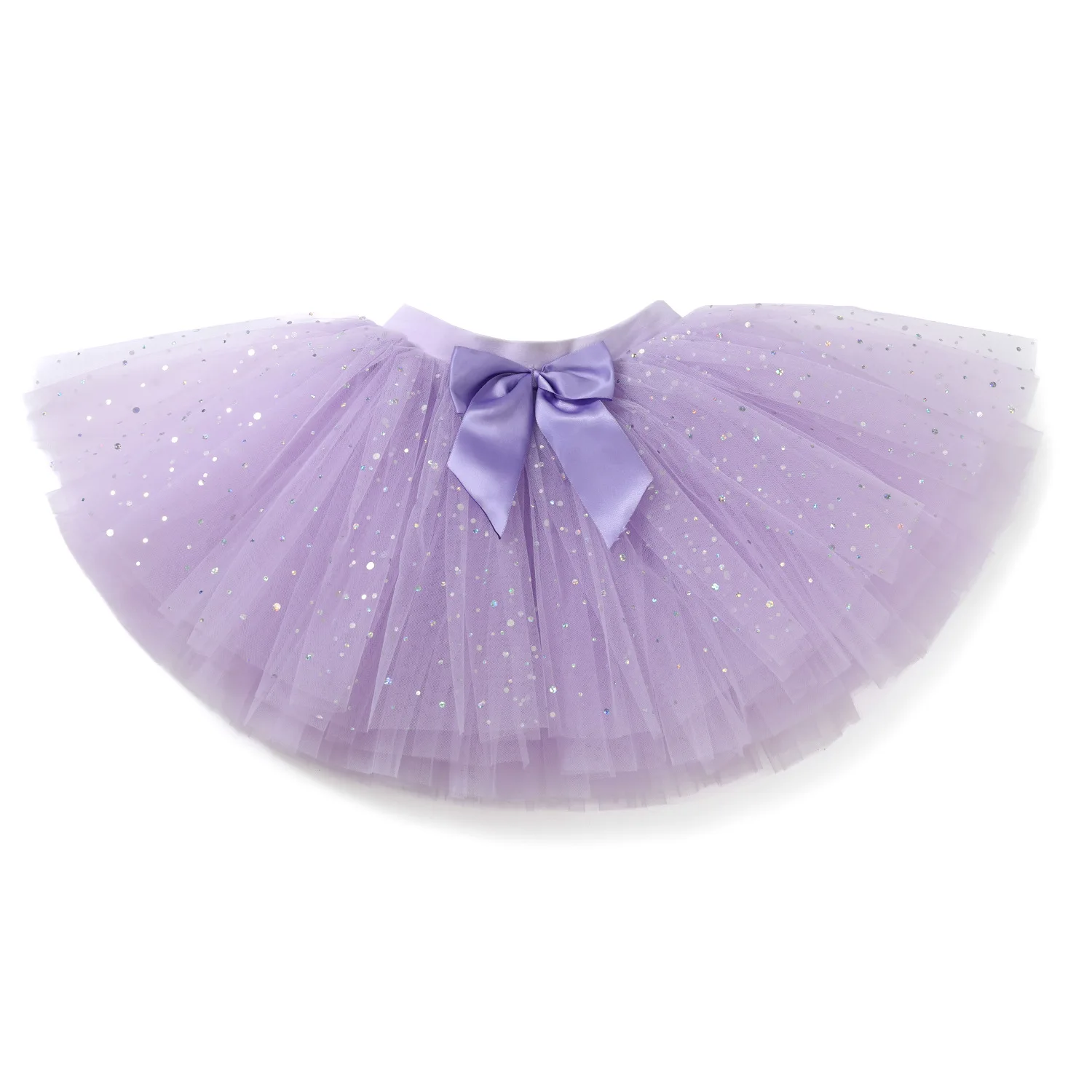 Purple Ballet Tutu Skirt Girls Tulle Half Skirt Kindergarten Dance Performance