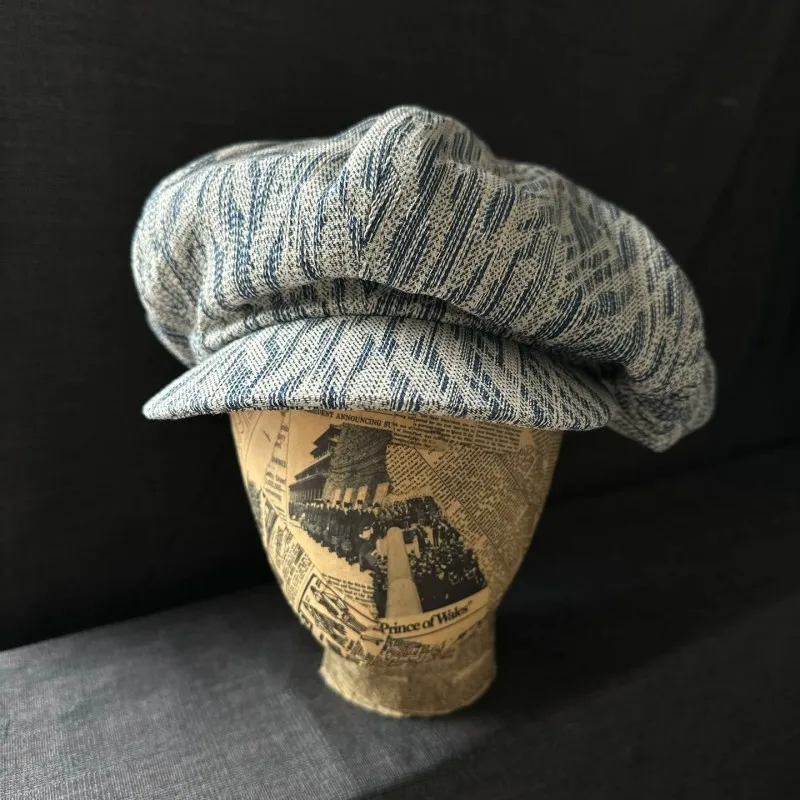 Men Japanese Lazy Cloud Beret 56-58cm Moderate Size Loose Painter Cap Soft Comfortable Beret Hat Spring Autumn Streetwear