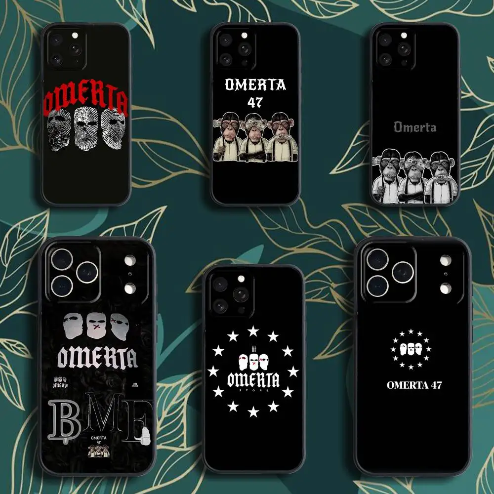 

O-Omerta M-Maes 47 Phone Case For iPhone 17,16,15,14,13,12,Pro,Max,Plus,E,SE4,Air,Mini Black Soft Box