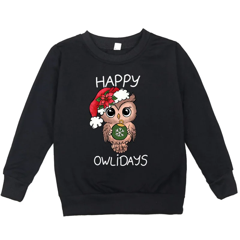 

Christmas Cartoon Printed Pullover, Autumn and Winter Casual Children's Round-neck Hoodie Sweatshirt Sweatshirts