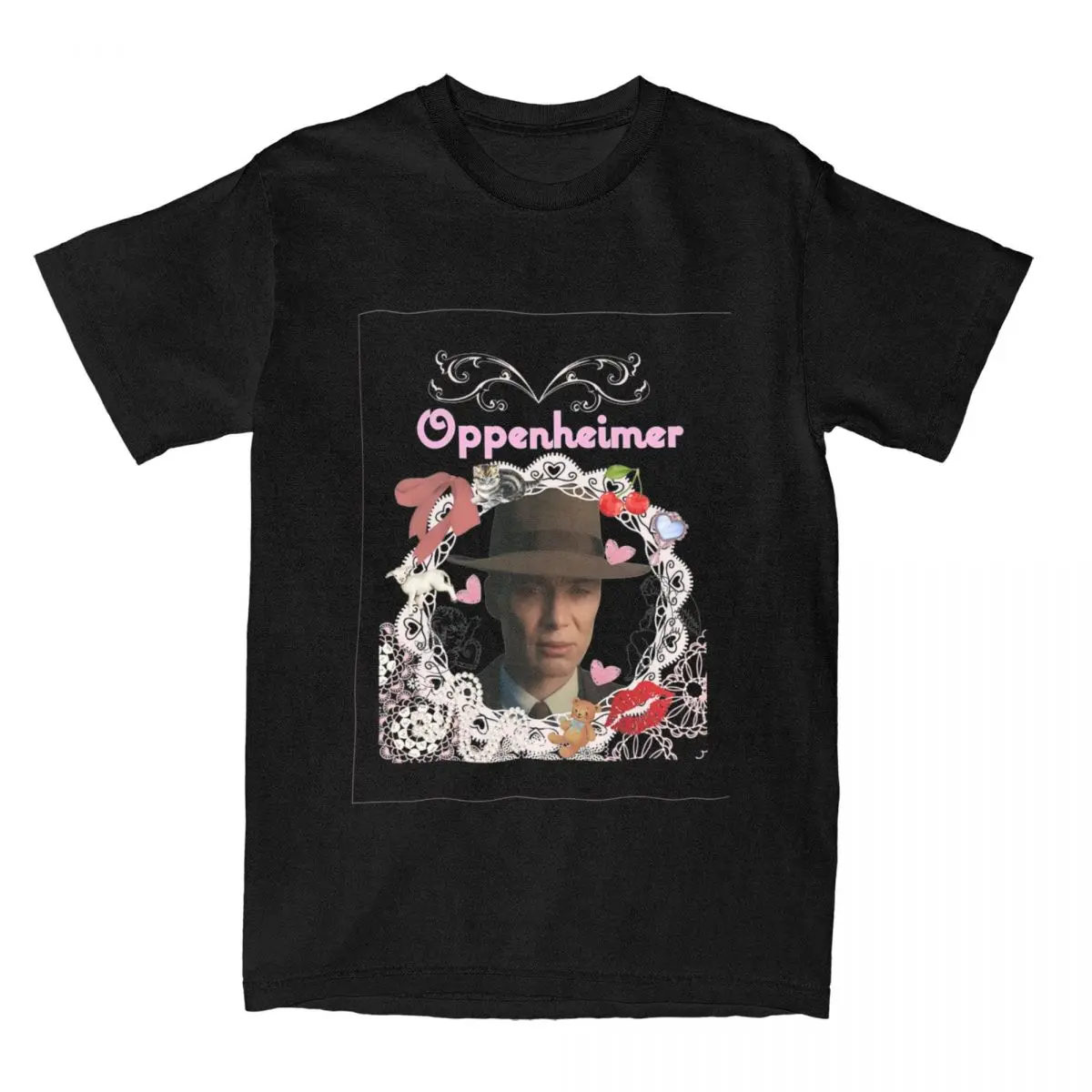 Coquette Oppenheimer Cillian Murphy Stuff T-Shirts for Men Women Vintage Pure Cotton Original Clothing