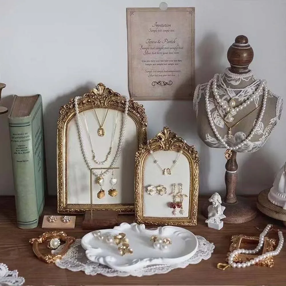 Necklace Display Stand Jewelry Earing Ring Display Chain Bust Stand Scarf Holder Mannequin Model Ornament Bedroom Decoration