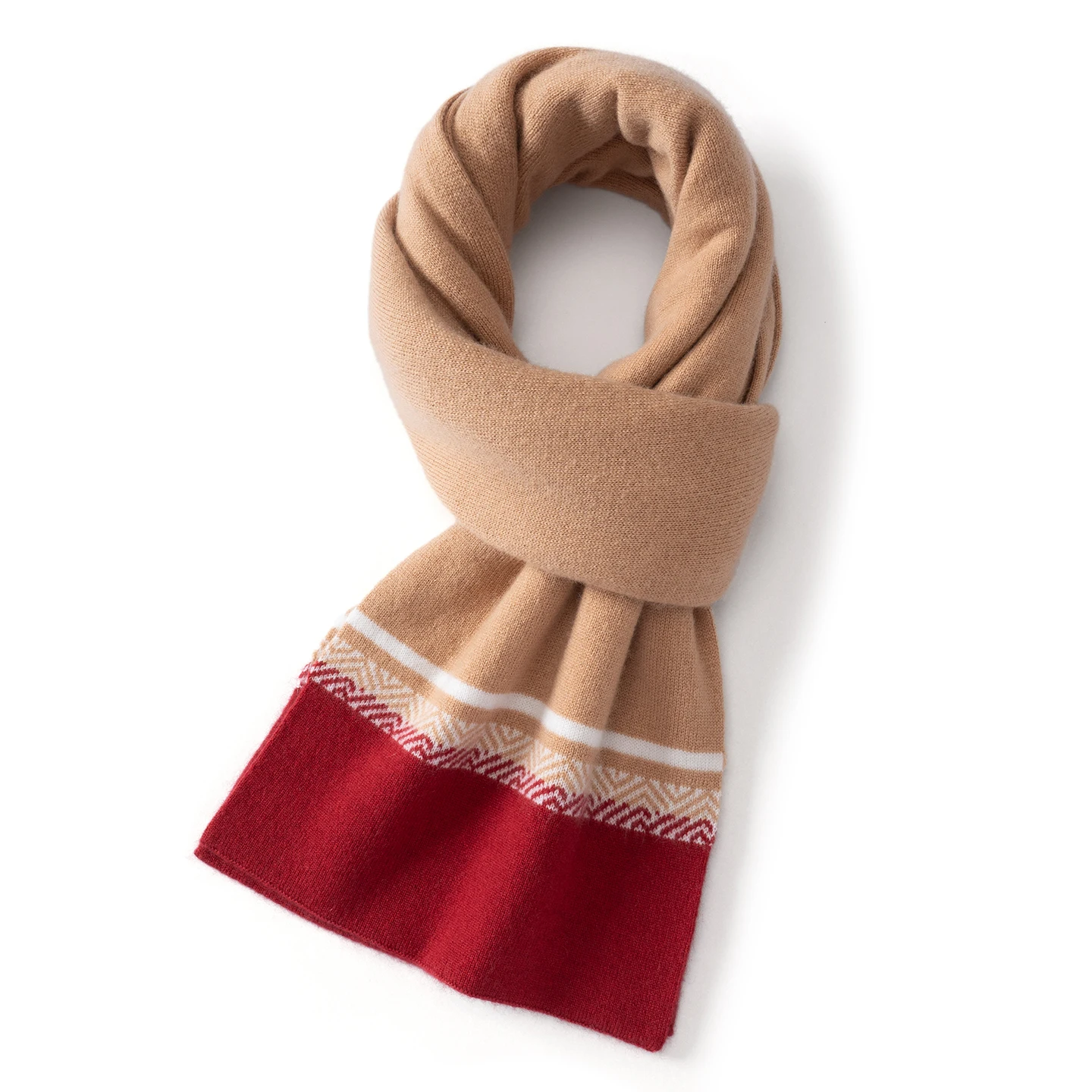 

High Quality 100% Cashmere Scarf For Woman Winter Soft Thick Warm Multicolor Outdoor Neckerchief Casual Knitted Jacquard Scarves