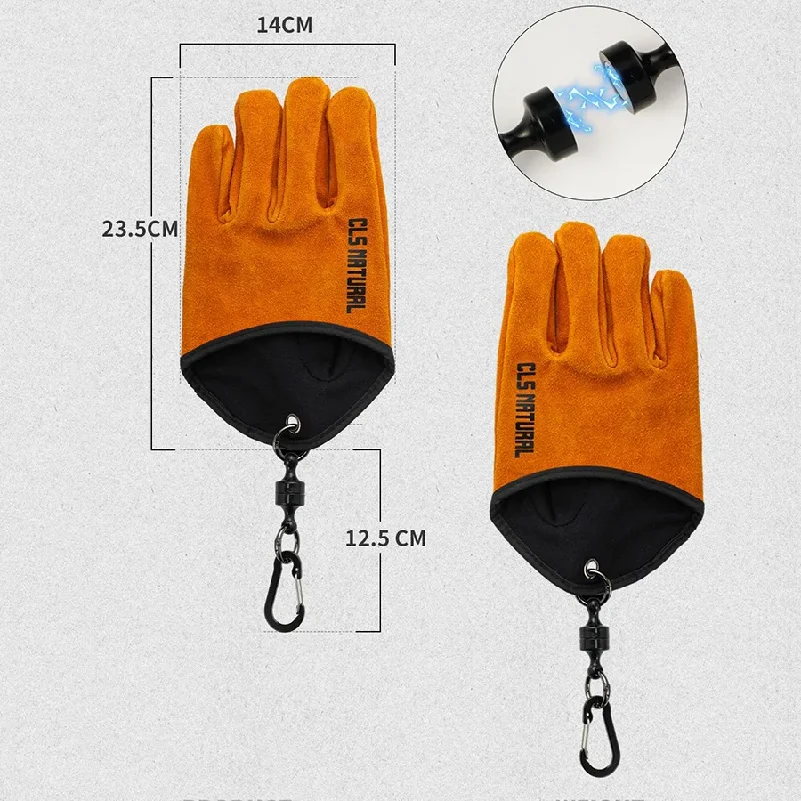 Heat Resistant BBQ Gloves, Cow - Fishing Gloves 评论和价格