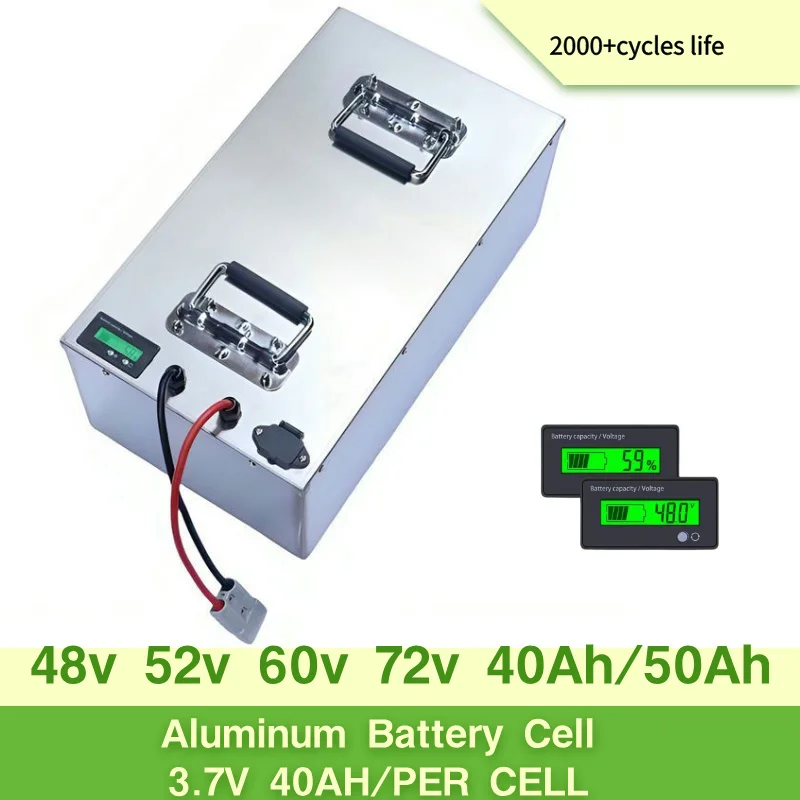 

Lifepo4 Battery 60V 50Ah 60ah 40ah 30ah 70Ah not 48V 72V for 2kW 3000W 1000W Vehicle snowmobile golf cart