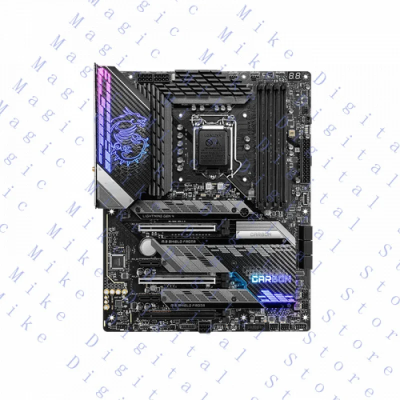 UU  95NEW FOR MSI MPG Z590 GAMING CARBON WIFI motherboard LGA1200 DDR4 128G ATX