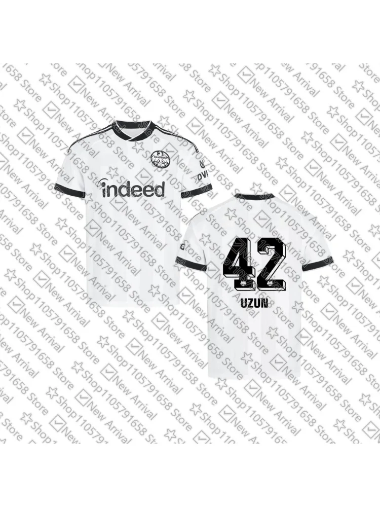 2026-27 Can Uzun Hugo Larsson Erwachsenen- und Kinder-Sporttrikot Frankfurt Atmungsaktives Schnelltrocknendes Fußballtrikot für Männer und Frauen Heimtrikot