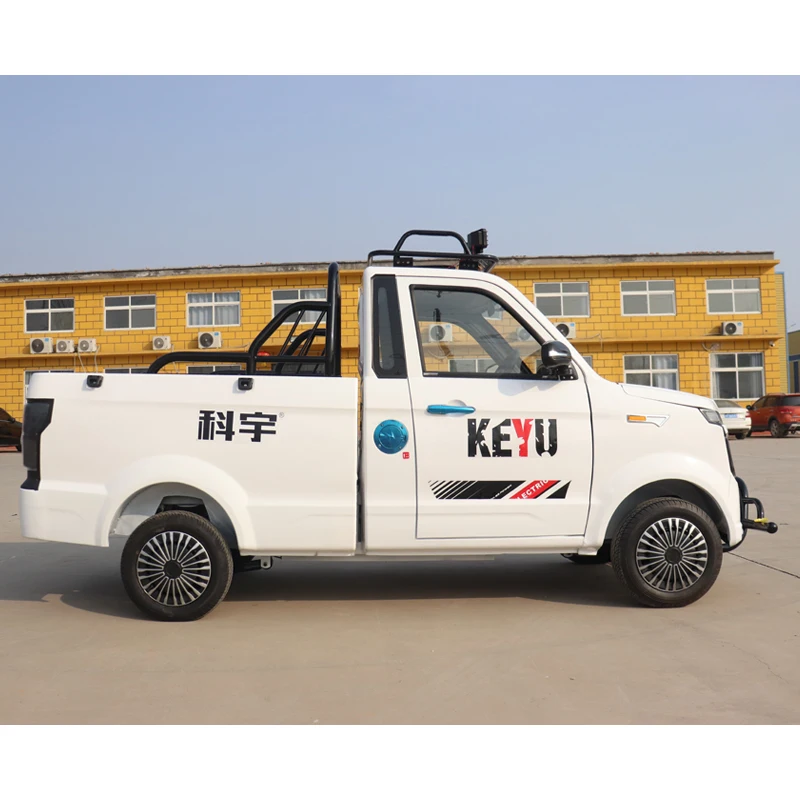 KEYU Mini Electric Truck 4x4 High Performance Long Delivery Electric Cargo Pickup Truck New Energy Vehicles for Sale