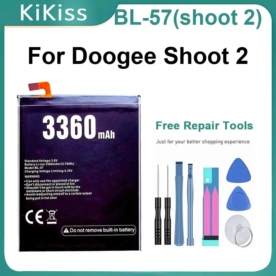 BL-57Shoot 2 Batteries For Doogee Shoot 3360Mah Powerful Mobile Phone Battery